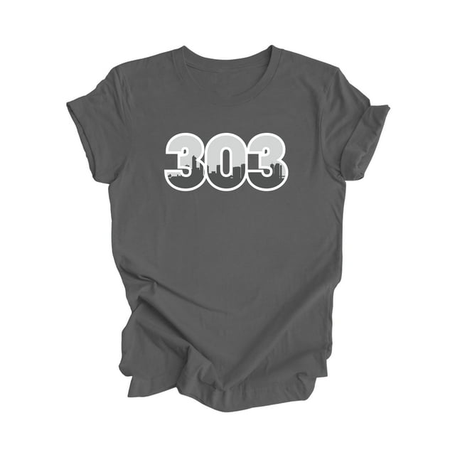 303 Denver Colorado USA Code Régional Skyline de la Ville Cadeau - T-Shirt Unisexe - Inspired X