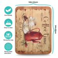 thumbnail image 5 of Coffee Mat, Coffee Vintage Wood Brown Coffee Bar Mat for Countertop, Rubber Backed Dish Drying Mat for Counter, Absorbent Coffee Bar Accessories Fit Under Coffee Maker Espresso Me Machine 18x24in, 5 of 7