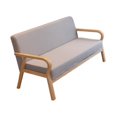 thumbnail image 3 of Sofá de sala Soledad minimalista moderno con estructura de madera Gris amarillo, 3 of 9