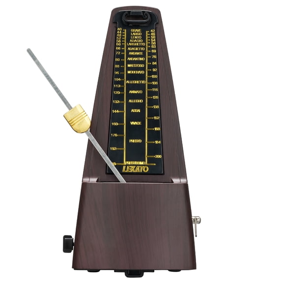 LEKATO Mechanical Metronome Universal Metronome for Piano Guitar Ukulele Violin with Loud Sound Accurate Track Beat Tempo for Beginner