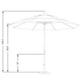 thumbnail image 5 of California Umbrella 11' Patio Umbrella in Terrace Adobe, 5 of 5