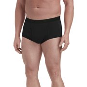 Harbor Bay by DXL Big and Tall Men's Color Briefs, Black, 4XL, Pack of 3