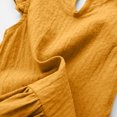 thumbnail image 6 of Virmaxy (12Months-7Years) Girls' Fashion Casual Solid Color Basic T-shirt Toddler Wooden Ear Lace Lace Shirt Children's Sleeveless Cotton Linen Top Summer Casual Trend Pullover Shirt Yellow 6 Months, 6 of 9