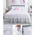 thumbnail image 4 of White Ruffled Bed Skirt, Queen, 4 of 12