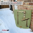 thumbnail image 2 of Redford Supply Customizable Backflow Preventer Insulation Outdoor Pipe Cover for Winter Freeze Protection | Well Cover, Irrigation Waterproof Pouch, Sprinkler Valve Cover (18"W x 24"H, Green), 2 of 7