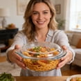 thumbnail image 4 of High Borosilicate Glass Double Handle Soup Saucepan With Lid Stovetop And Oven Cookware For Kitchen (4 Styles Size), 4 of 4