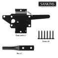 SANKINS SelfLocking Gate Latch Heavy Duty for Wooden Post Mount