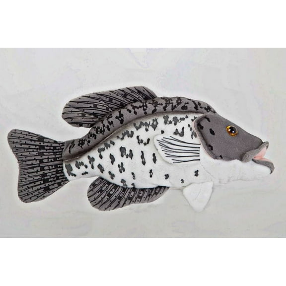 Black Crappie - 12.5 inch Cabin Critters Stuffed Animal -  Freshwater Fish Collection