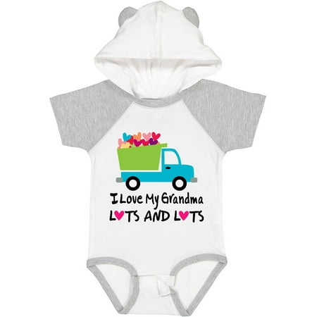 

Inktastic Grandma Loves Me Valentine Truck Outfit Gift Baby Boy Bodysuit
