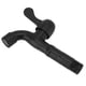 thumbnail image 5 of Grifo de Agua ANGGREK Acero Inoxidable 304 G1/2 Montado en la Pared Estilo Largo Negro, 5 of 8