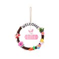 thumbnail image 2 of HOARBOEG Easter Sign Wooden Hanging Wreath Indoor Outdoor Spring Welcome Holiday Decorations For Home, 2 of 6