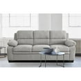 thumbnail image 3 of Lexicon Holleman Textured Fabric 2-Piece Upholstered Sofa Set in Light Gray, 3 of 12