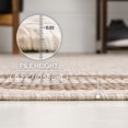 thumbnail image 6 of JONATHAN Y TSN209F-28 Dover Classic 3-Stripe Border Cream/Brown 2 ft. x 8 ft. Indoor/Outdoor Runner Rug, 6 of 7