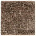 thumbnail image 2 of Safavieh Polar Shag Collection PSG800C Solid Glam 3-inch Extra Thick Area Rug, 5'1" x 5'1" Square, Mushroom, 2 of 2