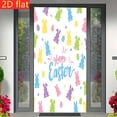 thumbnail image 6 of NWOKYZGH Easter Bunny Door Cover, Easter Party Supplies, Happy Easter Decorations, Easter Egg Hanging Banner, Welcome Spring Outdoor Indoor Backdrop for Party Decorations, 6 of 6