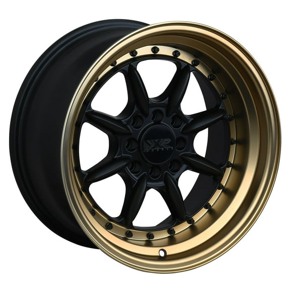 XXR 002.5 16x8 4x100/4x114.3 20et Flat Black / Bronze Lip Wheel
