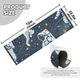 thumbnail image 3 of Astronauts in Universe Planets Stars Bedside Runner Rug 2'x 6' Non Slip Carpet Floor Mat Area Rug, 3 of 8