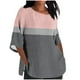 thumbnail image 2 of Fiudx Ofertas Del Día Blusa Holgada Estampada con Manga 3/4, Informal, a La Moda, para Mujer, 2 of 5