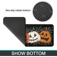 thumbnail image 5 of Faptoena Halloween Kitchen Rugs Set of 2,Black Pumpkin Spider Web Kitchen Mats for Floor, Halloween Non-Slip Washable Sink Mats Home Decor Doormat+Runner Rug, 5 of 7