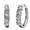 White Gold, variant on Cate & Chloe Bethany 18k White Gold Plated 15mm Hoop Earrings with Swarovski Crystals for Women