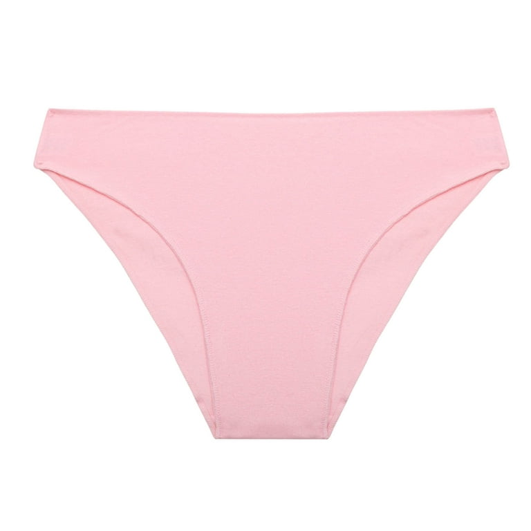 zuwimk Panties For Women,Women's High Waisted Cotton Underwear Ladies Soft  Full Briefs Panties Pink,XL