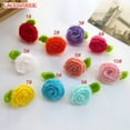 thumbnail image 1 of PENGXIANG 30PCS/lot 4.5cm Handmade Yarn Crochet Knitted Flower Applique Patchwork DIY Needlework Sewing Accessories Cloth paste 481, 1 of 1
