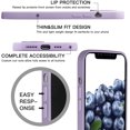 thumbnail image 2 of Case with Protection Camera Lens Liquid Silicone for iPhone 11 Pro Max Case Gel Rubber Shockproof Case Full-Body Protection Soft Anti-Scratch Microfiber Lining 6.5 inch (Taro Purple), 2 of 7