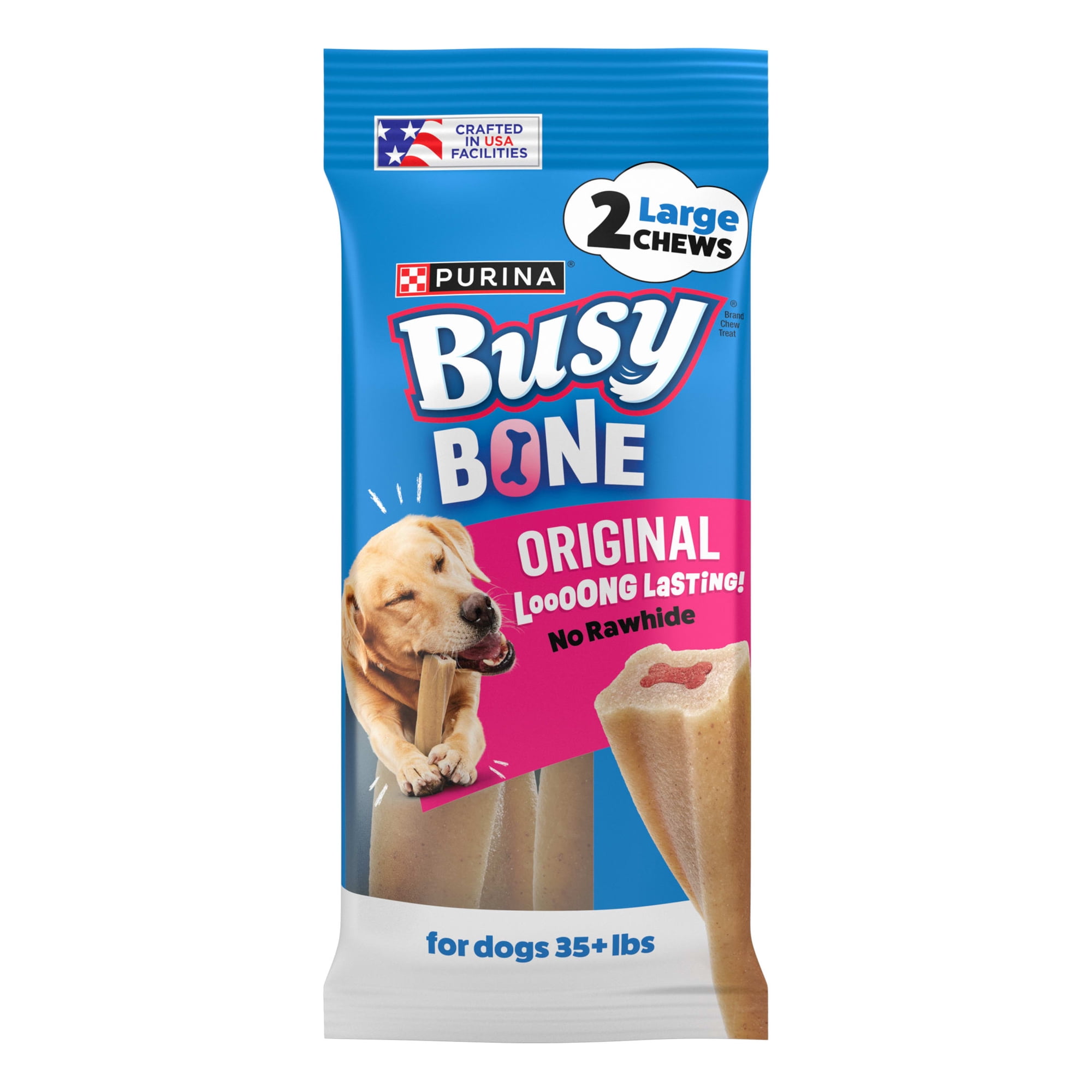 Purina Busy Bone Original Chew Large Dog Chew Treats, 7 oz.