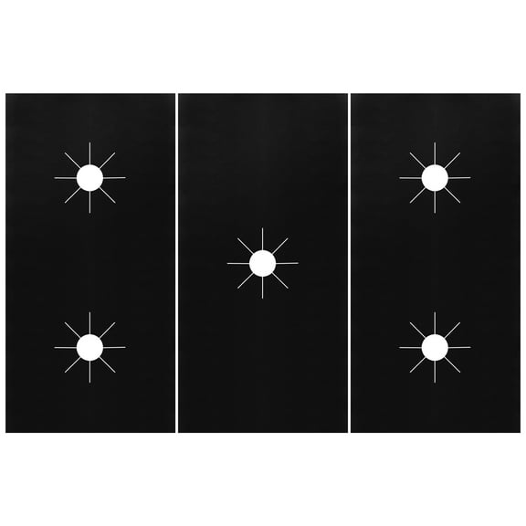 EEEkit 3pcs Gas Stove Burner Covers, Reusable Non-Stick Gas Range Protector Liners for Stove Top, 0.3mm Thickness