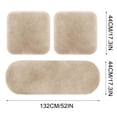 thumbnail image 3 of QUTETN 3 Sets Car Front Rear Seat Plush Cushion  Soft Warm Faux  Winter Auto Seat Cover  Plush Vehicle Seat Protector Pad With Non-Slip Backing  Car Accessories, 3 of 4