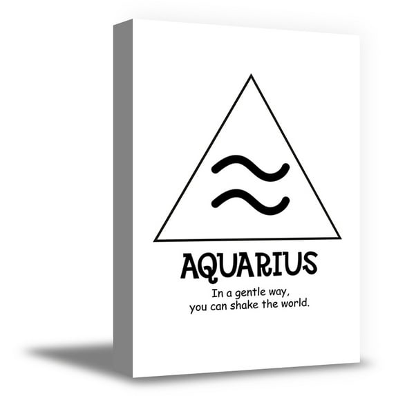 Awkward Styles Aquarius Zodiac Sign Aquarius Canvas Astrology Zodiac Sign Decor Original Wall Gifts Inspiration Aquarius Wall Art