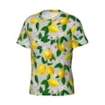 thumbnail image 5 of Vsdgher Lemon Seamless Pattern Oil Painting Effect Print Men's Dry Fit Mesh Athletic Shirts Moisture Wicking Tennis T-Shirt Tops, 5 of 9