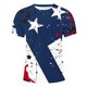 thumbnail image 4 of Blusas y camisas de manga corta con cuello en V, moda de verano, camiseta informal de cuello redondo estampada para hombre, top de algodón de imitación para hombre, 4 of 5
