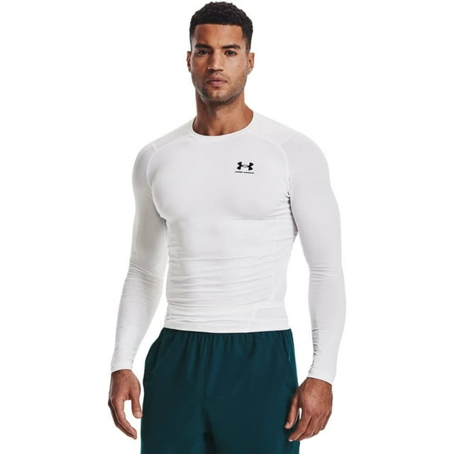 Camiseta Under Armour Armour HeatGear Compression para hombre, color blanco