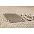 thumbnail image 4 of Universa Guitar Neck Plate For Fender Telecaster Stratocaster w/Screws- CHROME (C29), 4 of 4