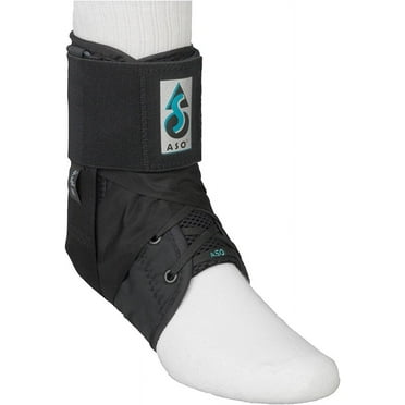ASO Ankle Stabilizing Orthosis W/inserts (Black, Medium)