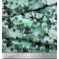 thumbnail image 3 of Soimoi Modal Satin Fabric Star,Skull & Texture Fabric Prints By Yard 42 Inch Wide, 3 of 3