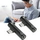 thumbnail image 4 of USB 2pcs USB C A 3.5 mm Adaptador de audio 2 en 1 Carga de audio USB C A Audio Jack ABS USB C A Audiojack para la Tableta del Teléfono, 4 of 7