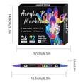 thumbnail image 3 of Acrylics Marker Pen Set Portable Lightweight Drawing Pen for Coloring Sketching, 3 of 5