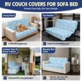 thumbnail image 6 of FUIALDOLG RV Couch Covers Stretchy Washable, Compatible with Camper Motorhome RV Jackknife Sofa Cover(Underwater Marine Life Line Art Pattern), 6 of 7