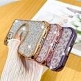 thumbnail image 5 of Designed for iPhone 11 Case,Compatible with MagSafe Cheetah Print Plating Cameratection Clear Phone Case, Magnetic Glitter Leopard Print for Women Girls Phone Case 6.1"-Purple, 5 of 11