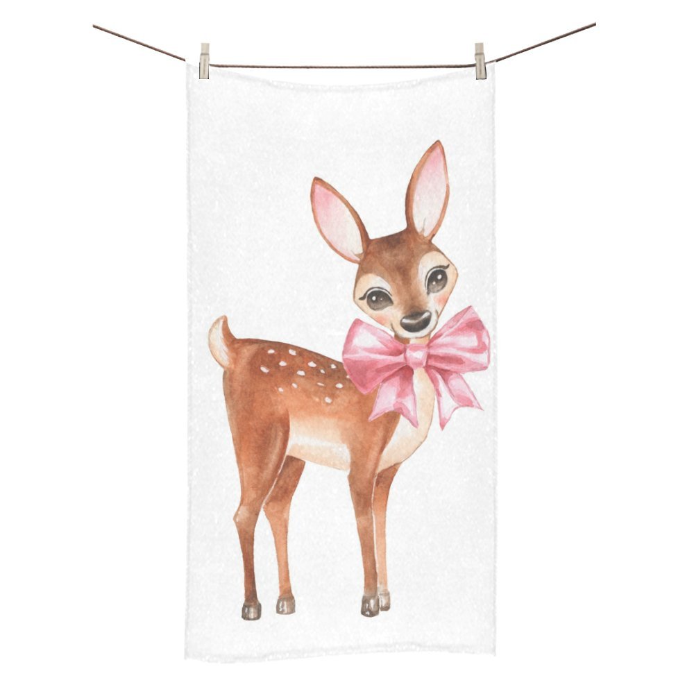 MKHERT Baby Deer Bath Towel Hand Towel Shower Towel Washcloth 30x56 inch