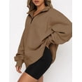 thumbnail image 2 of Womens Oversized Sweatshirts Hoodies Half Zip Pullover Fall  Outfits 2023 Y2k Clothes, 2 of 7