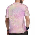 thumbnail image 3 of T Shirt For Men Pink Leopard Print Gym Beach Abstract Rainbow Streetwear Harajuku Tee Shirt For Man, 3 of 7