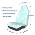 thumbnail image 2 of Picia Blue Bright Print Waterproof Sweating Car Seat Cover for Post Gym Workout, Running, Beach and Hiking, Universal Fit Anti-Slip Bucket Seat Protector, 2 of 5