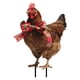 thumbnail image 2 of Inserto de árbol de Navidad Fiudx metal forma de pollo decoración navideña para exteriores, 2 of 5
