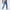 Blue, variant on Men's Stretch Slim Fit Denim Pants Ripped Frayed Hollow Out Distressed Jeans Solid Color Bell Bottom Pants