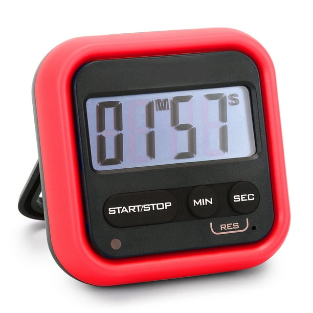Kitchen Timer Digital Stopwatch with Loud Alarm Large LCD Count up or