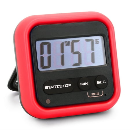 

Kitchen Timer Digital Stopwatch with Loud Alarm Large LCD Count up or Countdown Timer for Cooking Shower Bathroom Kids Classroom