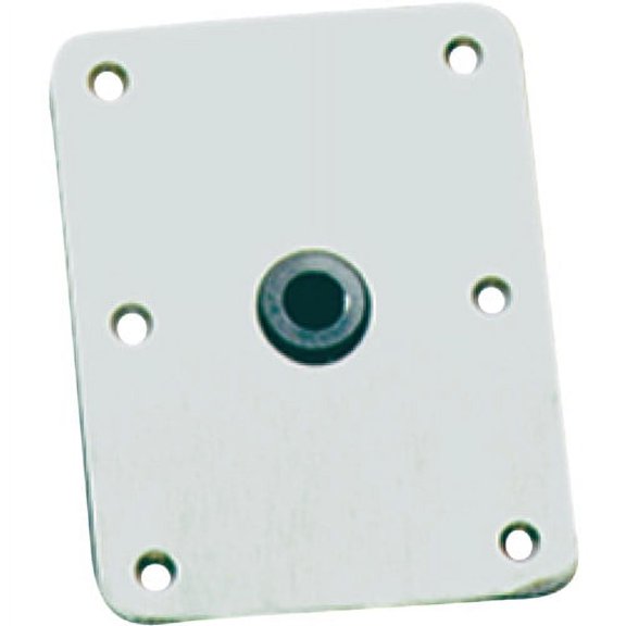 Springfield King-Pin 4" x 8" Stainless Steel Threaded Rectangular Base, Satin Finish